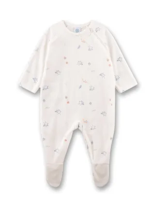 Sanetta - Strampler/Overall white pebble - Gr. - 074