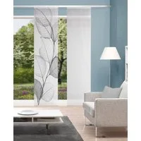 Vision S Schiebegardine YULE (1 St), Paneelwagen, halbtransparent, Polyester, digital bedruckt