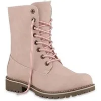 VAN HILL 813135 Schnürstiefelette Schnürstiefeletten Damen Warm Gefütterte Stiefeletten Stiefel