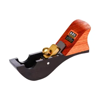 Mini Black Sandalwood Boat-Bottom Trimming Plane High-Carbon Steel Blade Precise Wood Trimming Edge Woodworking Hand Pla