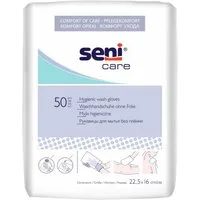 seni Waschhandschuh Seni Care Waschhandschuhe unfoliert 50 Stück Einmal-Waschhandschuhe