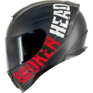 Broken Head (A-Minus-Ware) BeProud Sport Rot Motorradhelm + Schwarzes Visier