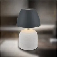 Briloner Leuchten LED Tischleuchte Akku Tischlampe Indoor/Outdoor kabellos Keramik, LED fest integriert, kabellos 14 x 36 cm 3W Wohnzimmer Schlafzimmer