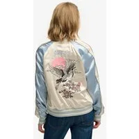 Superdry Parka SUIKAJAN EMBROIDERED BOMBER Slim Fit, mit Reißverschluss, aus Polyester und Kunstfaser