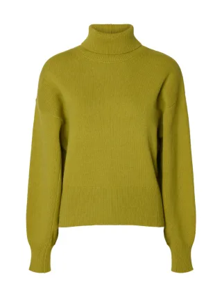 selected men - Rollkragenpullover gelb - Gr. - XS