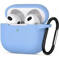 CoolGadget Kopfhörer-Schutzhülle Basic Silikon Hülle für AirPods 4 Schutzhülle mit Karabiner, Soft Touch Case, stoßfest, rutschfest, 360° Schutz, kabellos ladbar