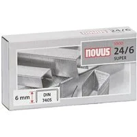 NOVUS Heftklammer 24/6, 1.000 Stück/Pack, Heftleistung 30 Blatt