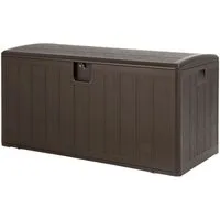 COSTWAY Auflagenbox 400L Truhe, mit Griff, 127,5 x 61,5 x 64 cm