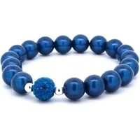 Impala Perlenarmband little Funky, leuchtende 3 D Perlen mit Shamballa Glitzerkugel