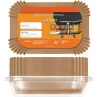 SURFOU Backpapier für Ninja Heißluftfritteuse Zubehör Airfryer AF300&400EU 100 Stück, wasser- und ölabweisend, BPA-Frei, hitzebeständig, umweltfreundlich