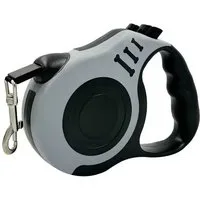 Illes-Laedchen Hundeleine Automatische Hundeleine 5m Ausziehleine für kleine Hunde bis 10 kg, Rollleine mit Bremse & Einhandbedienung