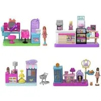 Mattel® Spielfigur Mini BarbieLand Spielset 14x15 cm mit Puppe 4 cm & Zubehör unsortiert, (Spar-Set, 1-tlg), BarbieLand Spielset mit Puppe Zubehör Sammelspaß Artikel nicht wählbar