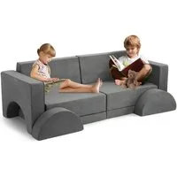 GarveeMore Kindersofa Modulares Spielsofa 8-teilig 153x65x53cm
