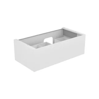 Keuco Edition 11 Waschtischunterschrank 31254370100 105 x 35 x 53,5 cm, mit LED-Beleuchtung, Strukturlack Trüffel