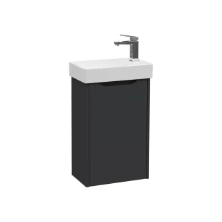 VitrA New Integra Square Set Handwaschbecken mit Unterschrank 1 Tür Türanschlag rechts Matt,80068 80068