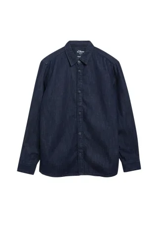 s.Oliver Red Label - Regular Fit Langarmhemd blau - Gr. - M