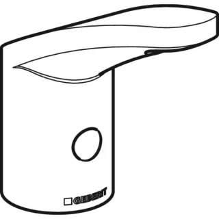 Geberit Armaturenkörper ohne Öffnung für Temperaturmischer HyTronic185 242244001
