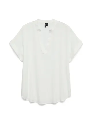 VERO MODA - VMBEAUTY SS TOP WVN NOOS Snow White - Gr. - XL