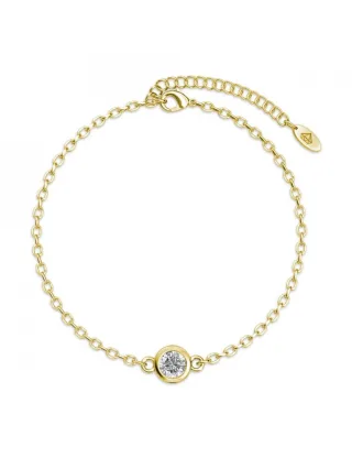 Geburtsstein-Armband - Gold und Kristall