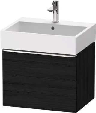 Duravit D-Neo Waschtischunterbau wandhängend Eiche Schwarz Matt 584x442x440 mm - DE4271010160000 DE4271010160000
