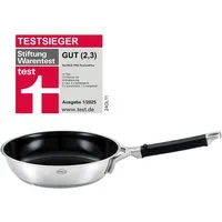 RÖSLE Bratpfanne SILENCE PRO CeraPlus, Edelstahl 18/10 (1-tlg), natürliche Quarzversiegelung ohne PTFE/PFAS, Induktion