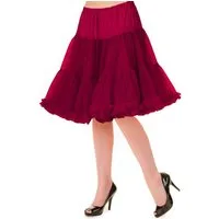 Banned Unterrock Walkabout Bordeaux Burgundy Rockabilly Swing Unterrock