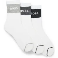 BOSS Kurzsocken 3P QS Rib Melange CC (Packung, 3-Paar)