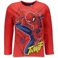 Spiderman Longsleeve Spider Man Langarm T-Shirts Jungen rot Sweatshirt 3-8 Jahre Spiderman Jungen Kleidung mit lizensiertem Print
