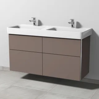 Sanipa 3way Waschtischunterbau zu Laufen Pro S Waschtisch mit 4 Auszügen, Taupe-Matt BP7871T