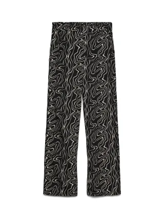 VERO MODA - VMEASY JOY HW WIDE PANTS WVN GA Black - Gr. - L