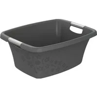 ROTHO Wäschewanne Rotho Wäschewanne Flowers 25 L anthrazit 50,5 x