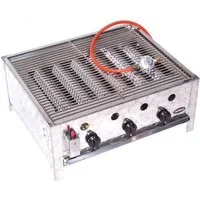 Apex Gasgrill EDELSTAHL GASBRÄTER 10 kW 3 flammig GASGRILL BRÄTER GRILL