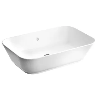 VitrA Options Aufsatzschale 7425B003-0012 59,5x39,5x15cm, weiß, rechteckig, ohne Hahnloch, mit Überlauf