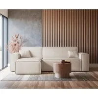 Selsey Ecksofa SCARLO, mit Schlaffunktion, Bettkasten und Bouclé-Bezug