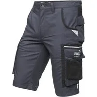 PUMA Workwear Arbeitsshorts PRECISION X - kurze Arbeitshose Herren - Bequeme Passform Robustes und flexibles Material mit Reflektoren - Praktische Taschen