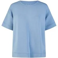 By Louise Pyjamaoberteil Lace Luxury (Packung, 1-tlg., 1-teilig) Damen Loungewear Shirt Kurzarm Homewear Modal