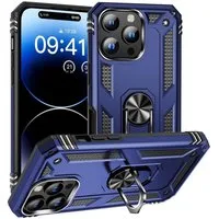 CoolGadget Handyhülle Armor Shield Case für Apple iPhone 16 Pro Max 6,9 Zoll, Outdoor Cover Magnet Ringhalterung Handy Hülle für iPhone 16 Pro Max