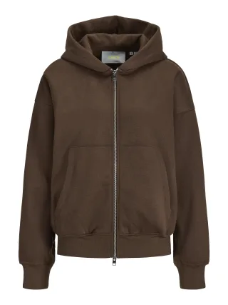 JJXX - JXSOPHIA BOXY LS ZIP HOOD SWT Braun - Gr. - M