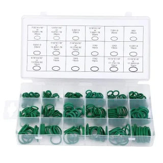 270 Pcs 18 Sizes HNBR O Ring Assortment Kit Green Automotive A/C Seal Rings for Car Auto Vehicle Repair