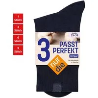 Nur Die Freizeitsocken Passt Perfekt Damen (1er/3er/6er/9er Pack, 3-Paar) socken strumpf strümpfe