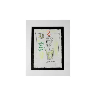 Helge Schneider - Original Kohlezeichnung "Der Tod kennt keine...