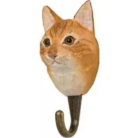Wildlife Garden Garderobenhaken Kleiderhaken DecoHook Hauskatze Braun