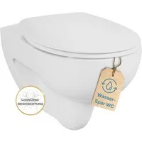 GEBERIT Tiefspül-WC Geberit Renova Tiefspül-WC spülrandlos inkl. Sitz, Wandmontage