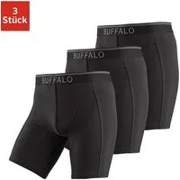 Buffalo Langer Boxer Boxershorts für Herren (Packung, 3-St) mit langem Bein, ideal auch für Sport und Trekking