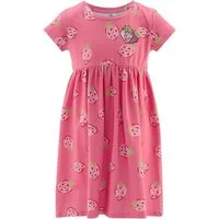 happy girls Jerseykleid Jerseykleid Erdbeere kurzarm (1-tlg) Alloverdruck Erdbeeren