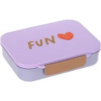 LÄSSIG Lunchbox Lässig Brotdose Kinder - Bento Lunchbox Little Gang Heart, lilac