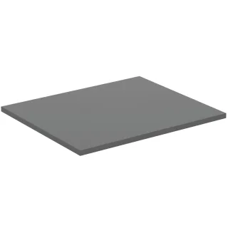 Ideal Standard Waschtischplatte i.life B ohne Ausschnitt 602x506x18mm Quarzgrau matt, T5281NG T5281NG