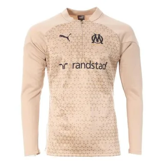Puma Olympique de Marseille Herren Beiges Fußball-Oberteil