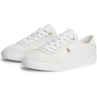 Tommy Hilfiger TH CHIC LOW VULC Sneaker Freizeitschuh, Halbschuh, Schnürschuh mit Ziernähten