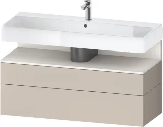 Duravit Qatego Waschtischunterbau wandhängend Taupe Matt 1190x470x590 mm - QA4396084910000 QA4396084910000